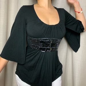 Black Top with Belt !